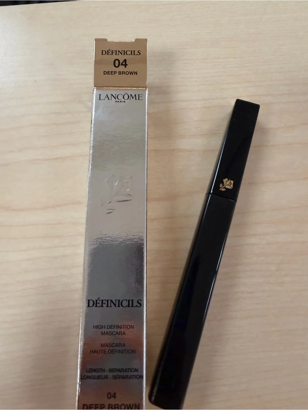 Lancome Definicils High Definition Mascara  04 DEEP BROWN 0.20 fl oz  NIB Fresh